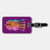 Cello-hallo Musikinstrument-bunte Cellos Gepäckanhänger (Vorderseite horizontal)