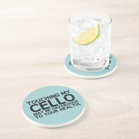 Cello Hazard Getränkeuntersetzer (Seite)