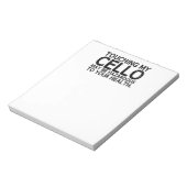 Cello Hazard Notizblock (Rotiert)