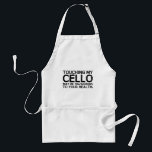 Cello Hazard Schürze<br><div class="desc">Das Berühren meines Cello kann Ihre Gesundheit gefährden!</div>