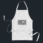 Cello Hazard Schürze<br><div class="desc">Das Berühren meines Cello kann Ihre Gesundheit gefährden!</div>