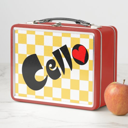 Cello Heart Metall Brotdose (Beispiel)