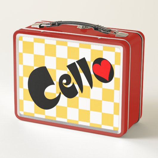 Cello Heart Metall Brotdose (Rückseite)