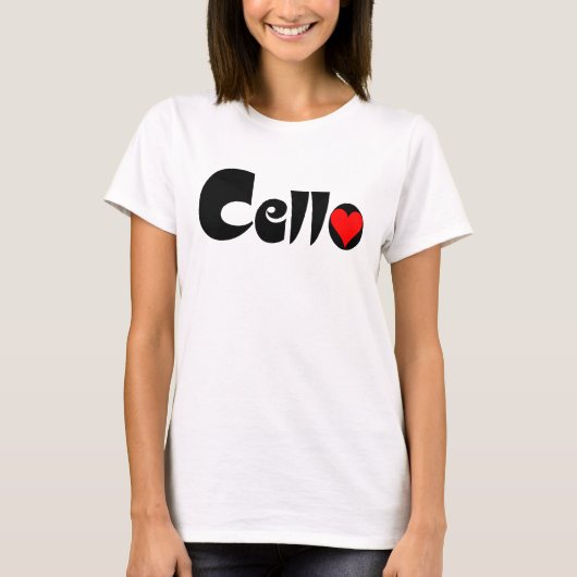 Cello Heart T-Shirt (Vorderseite)
