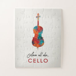 Cello - Helle, farbenfrohe Musik Puzzle