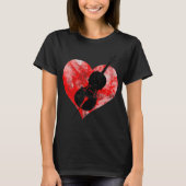 Cello Herz Liebe T-Shirt (Vorderseite)