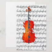 Cello & I Rock!_ Briefpapier (Vorne/Hinten)