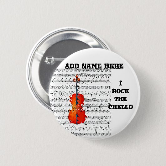 Cello & I Rock!_ Button (Vorne & Hinten)