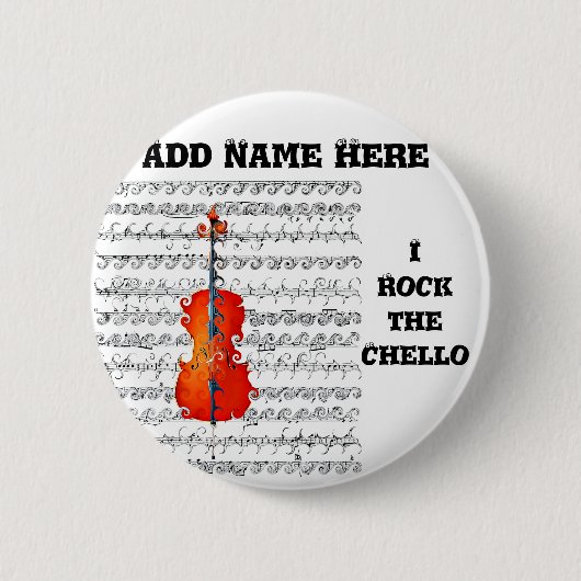Cello & I Rock!_ Button (Vorderseite)