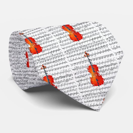 Cello & I Rock!_ Krawatte (Gerollt)