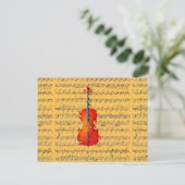 Cello & I Rock!_ Postkarte (Stehend Vorderseite)
