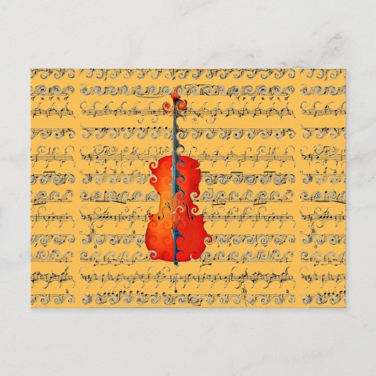 Cello & I Rock!_ Postkarte (Vorderseite)