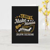 Cello - Ich mache keinen Fehler Karte (Gelbe Blume)