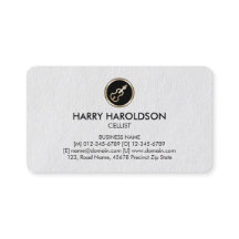 Cello Icon Cellist Premium Business Card