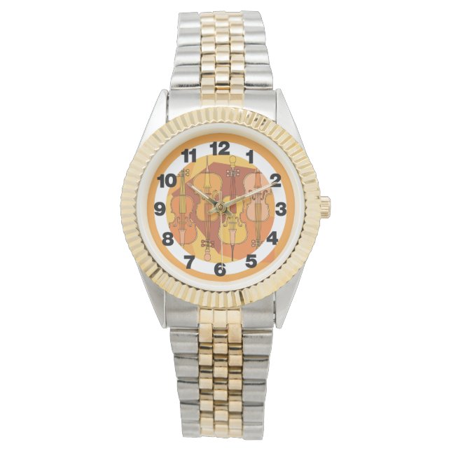 Cello in Cello Armbanduhr (Vorderseite)