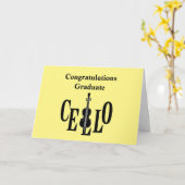 Cello in Cello Karte (Gelbe Blume)