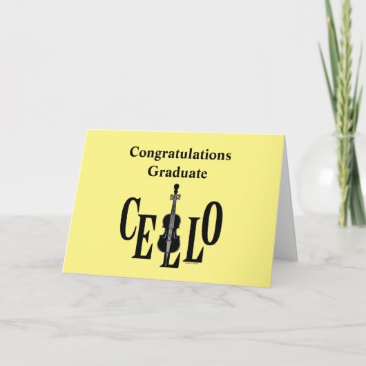 Cello in Cello Karte (Vorderseite)