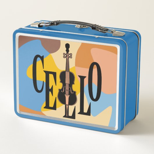 Cello in Cello Metall Brotdose (Rückseite)