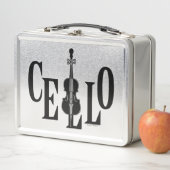Cello in Cello Metall Brotdose (Beispiel)
