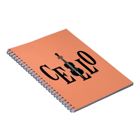 Cello in Cello Notizblock (Rechte Seite)