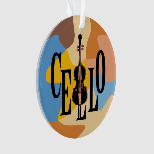 Cello in Cello Ornament (Vorderseite)