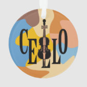 Cello in Cello Ornament (Rückseite)