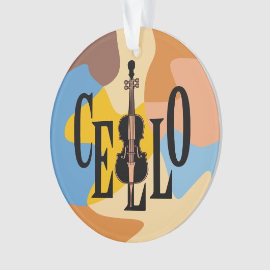Cello in Cello Ornament (Vorderseite)