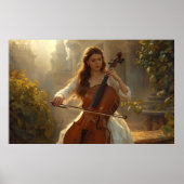 Cello in the Golden Garden Poster (Vorne)