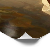 Cello in the Golden Garden Poster (Ecke)