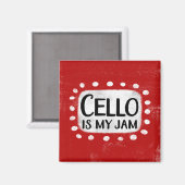 Cello ist mein Jam Kühlschrank Magnet (Vorderseite/Rückseite)
