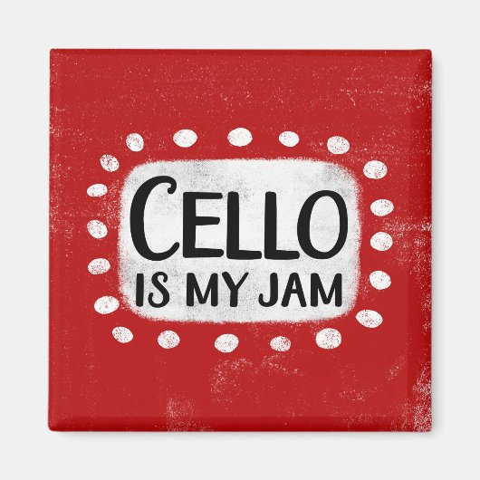 Cello ist mein Jam Kühlschrank Magnet (Vorne)