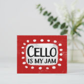 Cello ist meine Postkarte (Stehend Vorderseite)