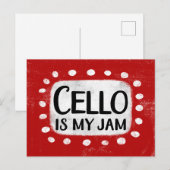 Cello ist meine Postkarte (Vorne/Hinten)