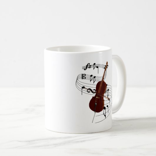 Cello Kaffeetasse (VorderseiteRechts)
