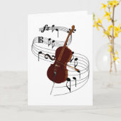 Cello Karte (Gelbe Blume)