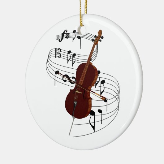 Cello Keramik Ornament (Links)