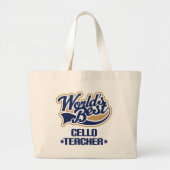 Cello-Lehrer-Geschenk Jumbo Stoffbeutel (Vorne)