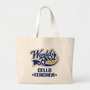 Cello-Lehrer-Geschenk Jumbo Stoffbeutel
