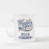 Cello-Lehrer-Geschenk Mattglastasse (Links)