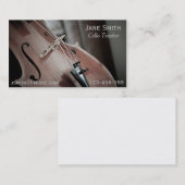 Cello-Lehrer-Schnurinstrument-Musiktutor Visitenkarte (Vorne/Hinten)