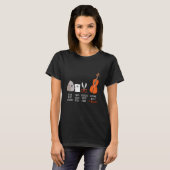 Cello Lessons Cello Tuner Cello Strings Cello Elec T-Shirt (Vorne ganz)