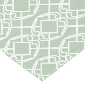 Cello Light sage green Trellis Design Kurzer Tischläufer (Ecke)