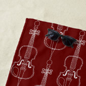Cello Line Zeichnend Strandtuch (Beispiel)
