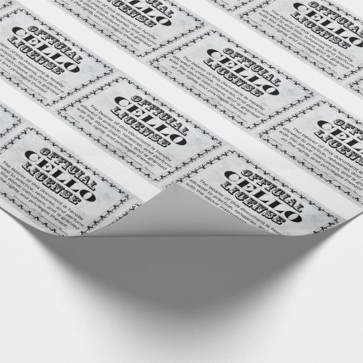 Cello-Lizenz Geschenkpapier (Ecke)