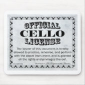 Cello-Lizenz Mousepad (Vorne)