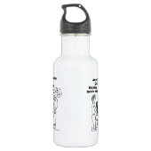 Cello macht Zombies explodieren Edelstahlflasche (Rückseite)