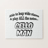 Cello Man - Music Superhero Puzzle (Horizontal)