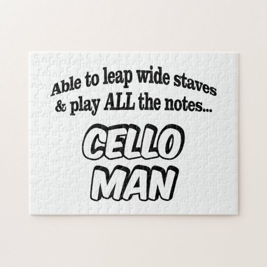 Cello Man - Music Superhero Puzzle (Horizontal)