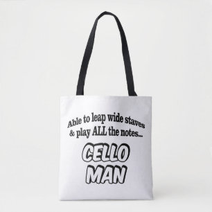 Cello Man - Music Superhero Tasche