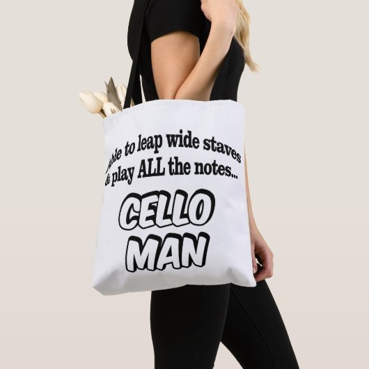 Cello Man - Music Superhero Tasche (Von Nahem)